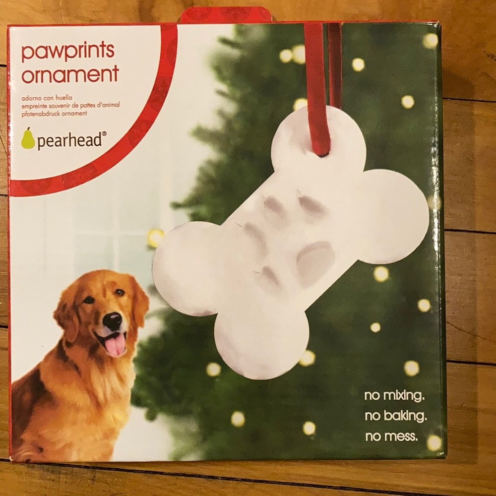 Dog paw print ornament kit